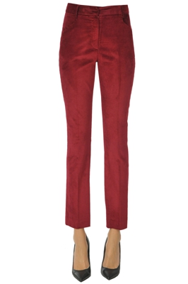 Velvet chino trousers