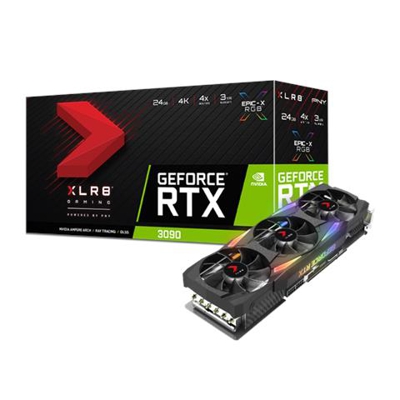 GeForce RTX 3090 24 GB GDDR6X Pci-E 3 x DisplayPort / 1 x HDMI XLR8 Gaming UPRISING EPIC-X RGB™ Triple Fan Edition