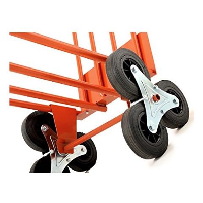 Carrello In Acciaio Con Ruota Tripla E Pala Basculante