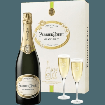 CHAMPAGNE PERRIER JOUËT - GRAND BRUT - COFANETTO 2 FLUTE
