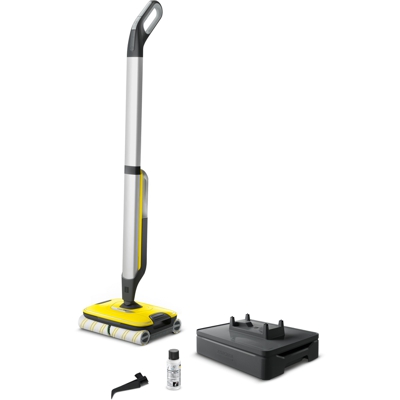FC 7 Cordless Senza sacchetto Argento, Giallo, Detergente per pavimenti duri