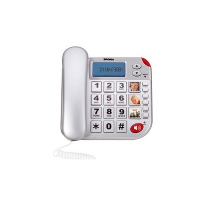 Brondi  Super Bravo Plus Telefono analogico Identificatore di chiamata Bianco BRNSUPERBRAVOPL