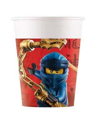 8 Bicchieri in cartone FSC® Lego Ninjago™ 200 ml