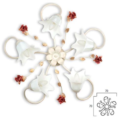 Lampada da parete applique moderno classico cm 70x70