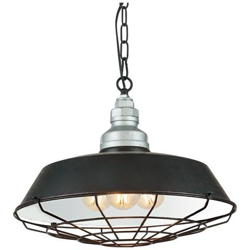 I-BAZAR-S3 - Lampadario di colore nero rustico 60 watt E27 precio