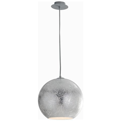 I-VANITY / S30 SIL - Lampadario sospeso argento a forma di sfera 60 watt E27 precio