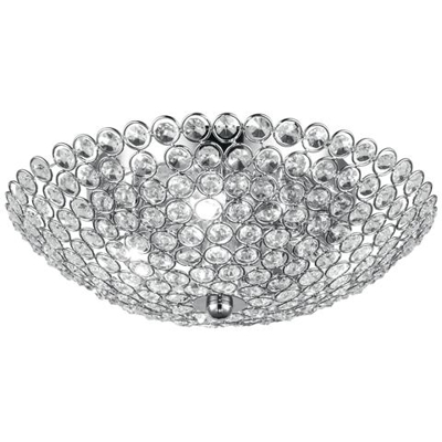 I-PLANET / PL32 - Plafoniera dal colore cromato e dalla linea essenziale ma elegante 28 watt G9