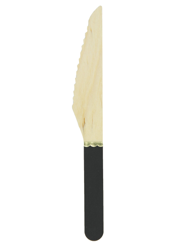 8 Coltelli piccoli in legno e manico nero 16 cm características