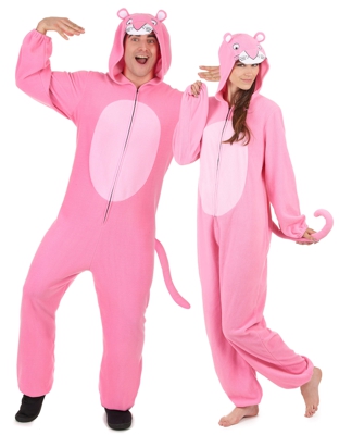 Costume di coppia da pantera rosa - tuta