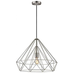 Sospensione A Soffitto Grande 1 Filo Leggero Nichel Satinato, E27 precio