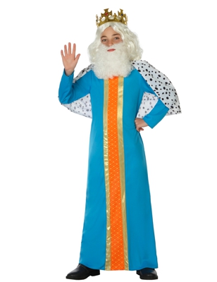 Costume da re magio azzurro per bambino