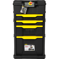 1-79-206 Cassetta degli attrezzi Nero, Giallo, Carrelli per attrezzi en oferta