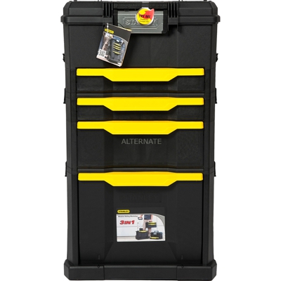 1-79-206 Cassetta degli attrezzi Nero, Giallo, Carrelli per attrezzi