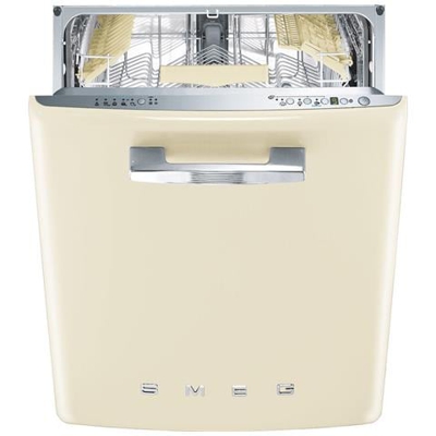 ST2FABP2 Anni '50 Lavastoviglie Sottopiano con Pannello integrato Panna Classe A+++ Capacità 13 coperti