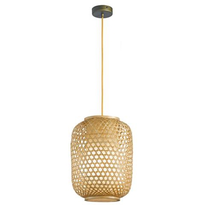 I-ZEN-S-S - Pendente dalla forma allungata e paralume bucherellato 60 watt E27
