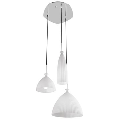 I-SWING-SP-3 - Lampadario a sospensione con decori diversi bianco 40 watt E14
