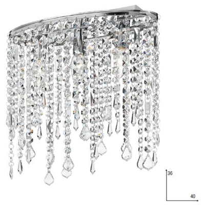 Lampadario a plafoniera moderno per arredo interno 40x36