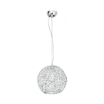 Lampadario a sospensione per arredo interno 35x120 silver
