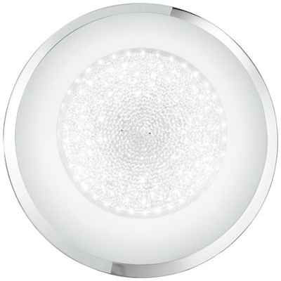 I-TIFFANY / PL60 - Plafoniera con luci led dalla linea essenziale e elegante e con cristalli 60 watt