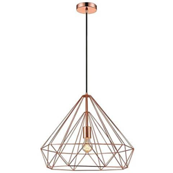 Sospensione A Soffitto Grande 1 Filo Leggero Rame, E27 en oferta