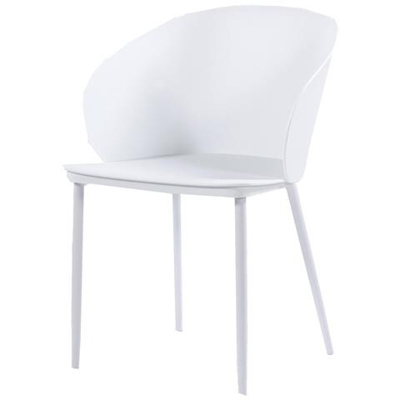 Sedia London In Polipropilene Bianco 2 Pezzi