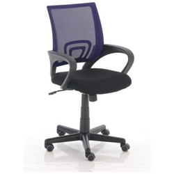 Sedia Poltrona Ufficio Cp112 Schienale In Tessuto A Rete Viola en oferta