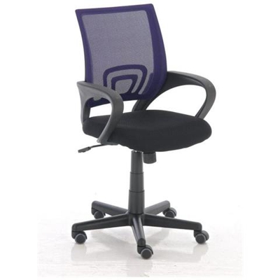 Sedia Poltrona Ufficio Cp112 Schienale In Tessuto A Rete Viola
