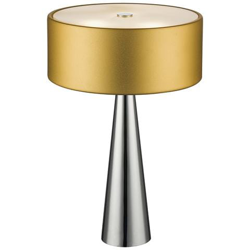 I-HEMINGUAY / L ORO - Lampada da tavolo con fusto dalla forma originale e paralume oro 28 watt G9 características