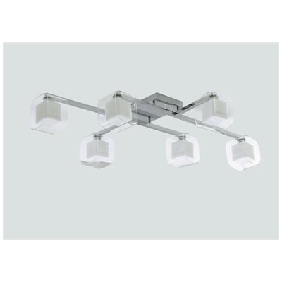 I-YOGA-PL6 - Plafoniera con paralumi originali cromata 42 watt G9