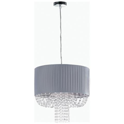 I-GRAHM / S40 - Lampadario in tessuto con cristalli pendenti 60 watt E27 precio