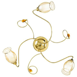 I-ELY / PL3 ORO - Plafoniera dorata a tre bracci con cristalli 40 watt E14 características