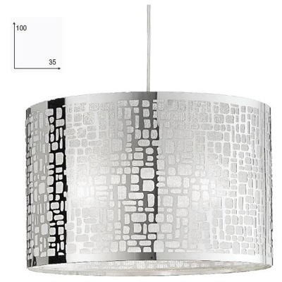 I-MAYA / S35 - Lampadario moderno di colore cromato 60 watt E27