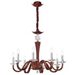 I-OTHELLO / 8 - Lampadario a sospensione moro con cristallo decorativo 40 watt E14 precio