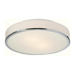 Firstlight Profile - Plafoniera Da Bagno Rotonda A Filo Con 2 Luci, Cromata, Vetro Opalino Ip44, Attacco E14 precio