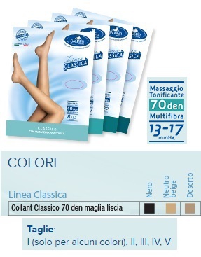 SAUBER COLLANT 70 DENARI MAGLIA LISCIA DESERTO 3 LINEA CLASSICA