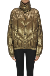 Metallic effect down jacket en oferta