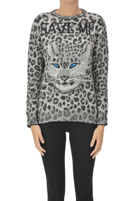 Save Me animal print pullover