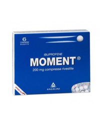 Moment 200mg Ibuprofene 6 Compresse Rivestite en oferta