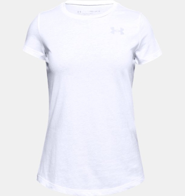 Maglia a manica corta UA Crew da ragazza