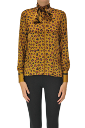 Animal print silk shirt precio