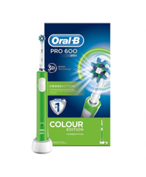 Oral-B Pro 600 Crossaction Colour Edition Spazzolino Elettrico Ricaricabile Verde precio