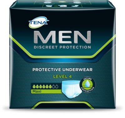 MUTANDINA ASSORBENTE MASCHILE TENA MEN LIVELLO 4 TAGLIA LARGE 10 PEZZI