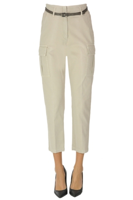 Cargo style cotton trousers