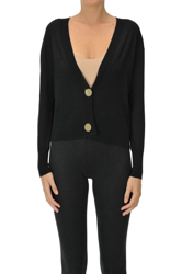 Cropped wool cardigan precio