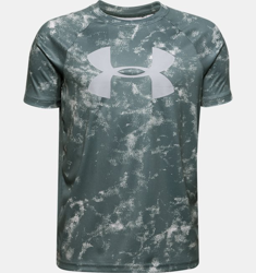 Maglia a manica corta UA Tech™ Big Logo Printed da ragazzo en oferta