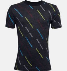 T-shirt UA Multi Wordmark da ragazzo en oferta