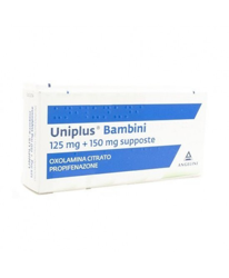 Angelini Uniplus Bambini 125mg+150mg Terapia Delle Flogosi Delle Prime Vie Aeree 10 Supposte en oferta