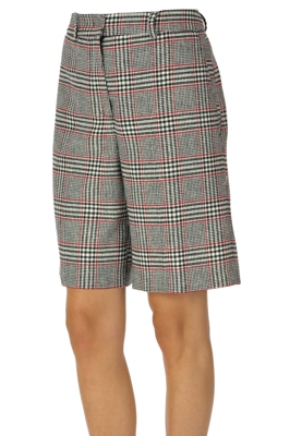 Prince of Wales print bermuda shorts
