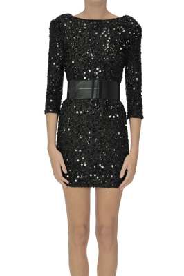 Embellished mini dress