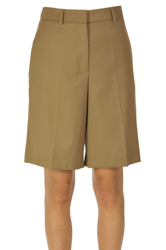 Viscose-blend bermuda shorts en oferta